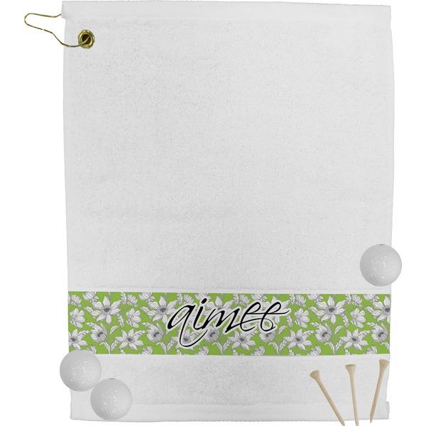 Custom Wild Daisies Golf Bag Towel (Personalized)