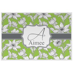 Wild Daisies Laminated Placemat w/ Name and Initial