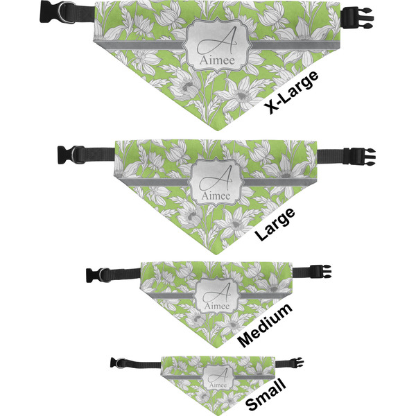 Wild Daisies Pet Bandana Sizes