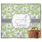 Wild Daisies Picnic Blanket - Flat - With Basket
