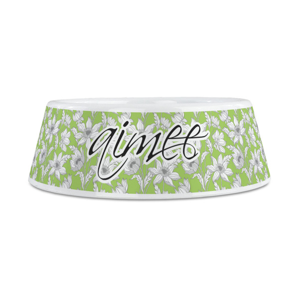 Wild Daisies Plastic Dog Bowls - Medium - FRONT