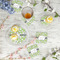 Wild Daisies Plastic Party Appetizer & Dessert Plates - In Context