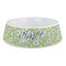 Wild Daisies Plastic Dog Bowl - Large (Personalized)