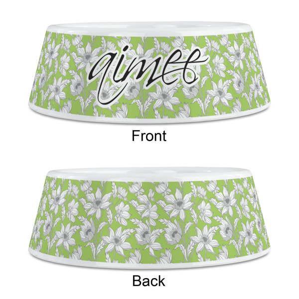 Wild Daisies Plastic Pet Bowls - Medium - APPROVAL