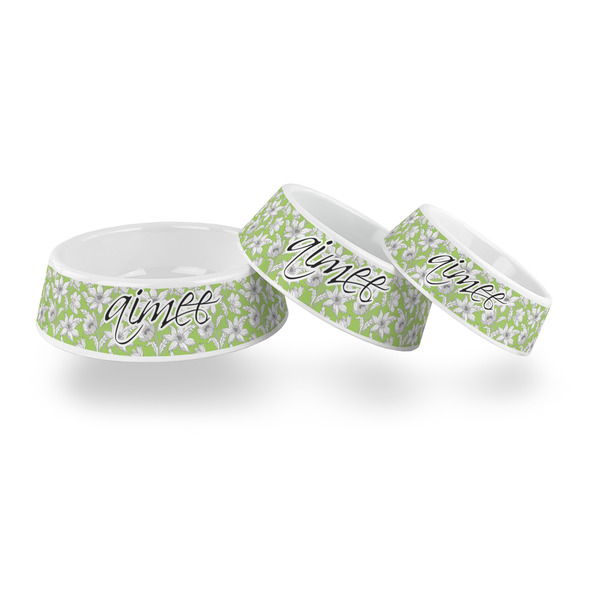 Wild Daisies Plastic Pet Bowls - PARENT MAIN