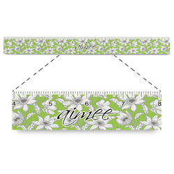 Wild Daisies Plastic Ruler - 12" (Personalized)