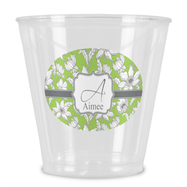 Custom Wild Daisies Plastic Shot Glass (Personalized)
