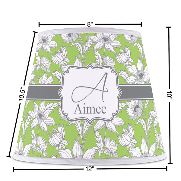 Wild Daisies Poly Film Empire Lampshade - Dimensions