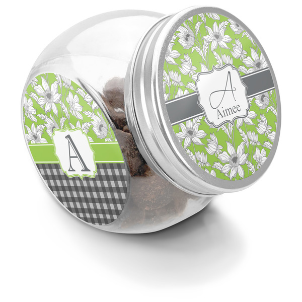 Custom Wild Daisies Puppy Treat Jar (Personalized)