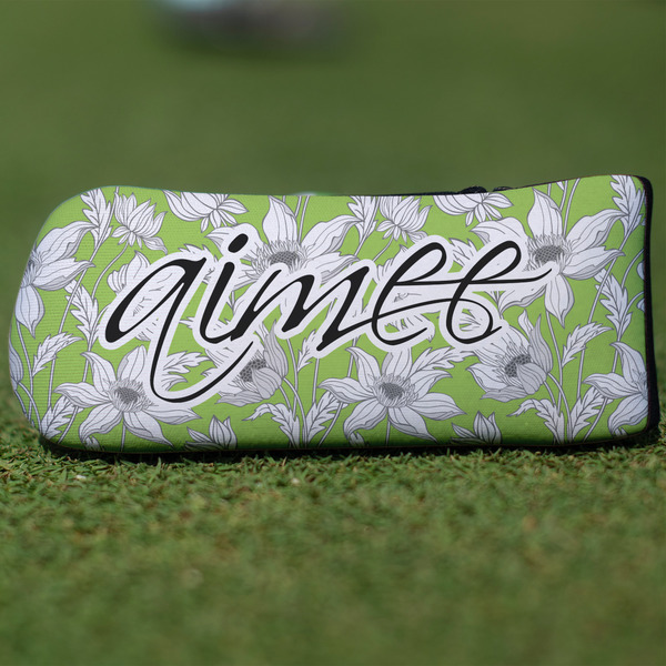 Custom Wild Daisies Blade Putter Cover (Personalized)