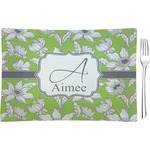 Wild Daisies Rectangular Glass Appetizer / Dessert Plate - Single or Set (Personalized)