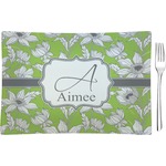 Wild Daisies Glass Rectangular Appetizer / Dessert Plate (Personalized)