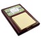 Wild Daisies Red Mahogany Sticky Note Holder (Personalized)
