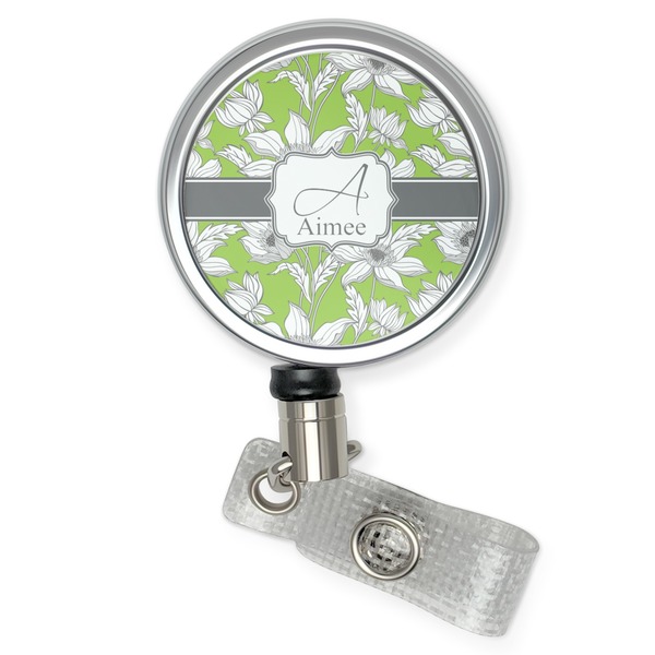 Custom Wild Daisies Retractable Badge Reel (Personalized)