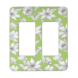 Wild Daisies Rocker Style Light Switch Cover - Two Switch