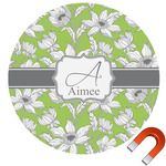 Wild Daisies Round Car Magnet - 10" (Personalized)