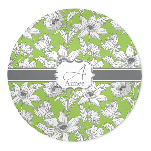 Custom Wild Daisies 5' Round Indoor Area Rug (Personalized)