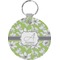 Wild Daisies Round Plastic Keychain (Personalized)