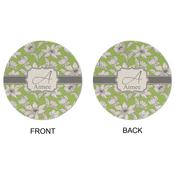 Wild Daisies Round Linen Placemats - APPROVAL (double sided)