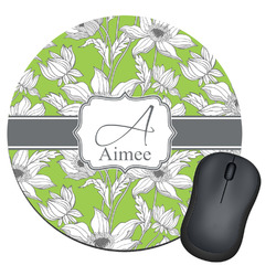 Wild Daisies Round Mouse Pad (Personalized)