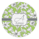 Wild Daisies Round Stone Trivet (Personalized)