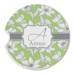 Wild Daisies Sandstone Car Coaster - Single (Personalized)
