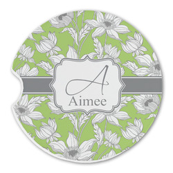 Wild Daisies Sandstone Car Coaster - Single (Personalized)