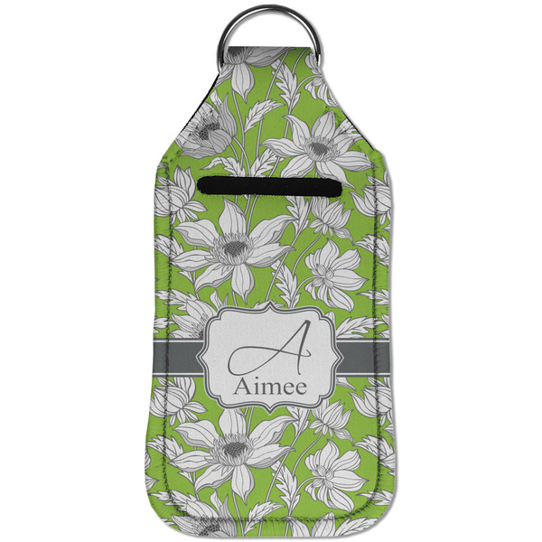 Wild Daisies Sanitizer Holder Keychain - Large (Front)