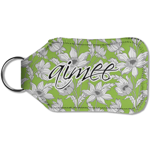 Wild Daisies Sanitizer Holder Keychain - Small (Back)