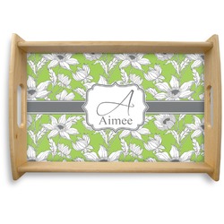 Wild Daisies Natural Wooden Tray - Small (Personalized)