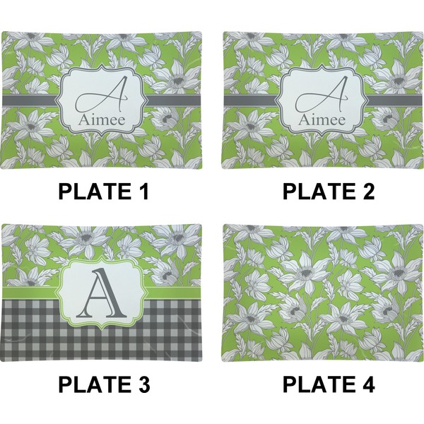 Wild Daisies Set of Rectangular Appetizer / Dessert Plates (Approval)