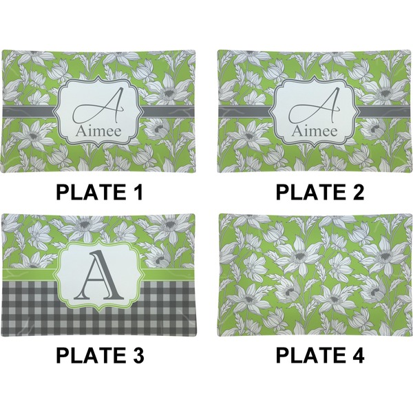 Wild Daisies Set of Rectangular Dinner Plates (Approval)