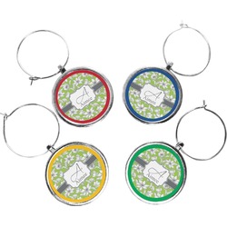Wild Daisies Wine Charms (Set of 4) (Personalized)