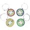 Wild Daisies Wine Charms (Set of 4) (Personalized)
