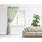 Wild Daisies Sheer Curtain With Window and Rod - in Room Matching Pillow