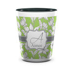 Wild Daisies Ceramic Shot Glass - 1.5 oz - Two Tone - Single (Personalized)