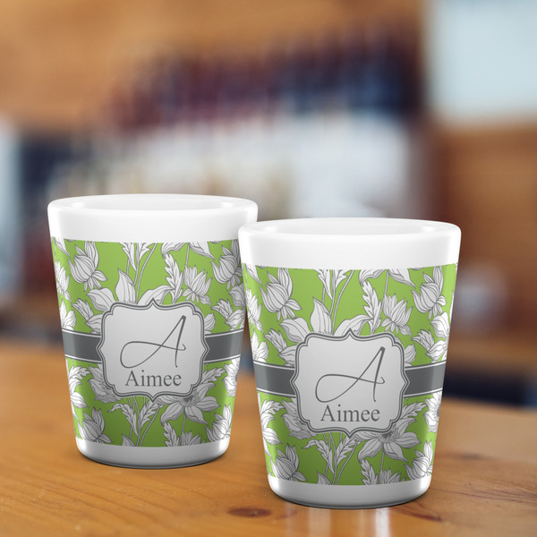 Wild Daisies Shot Glass - White - LIFESTYLE