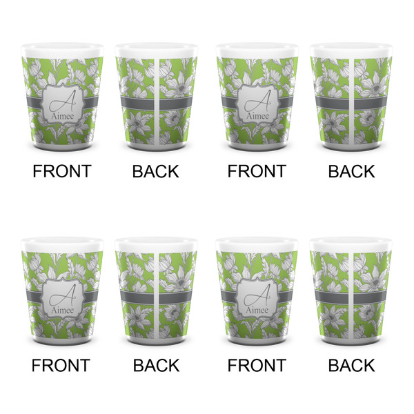 Wild Daisies Shot Glass - White - Set of 4 - APPROVAL