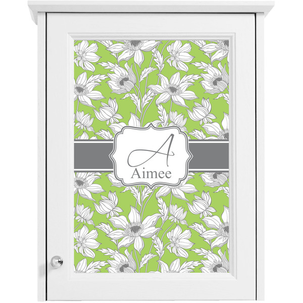 Wild Daisies Single White Cabinet Decal