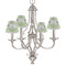 Wild Daisies Small Chandelier Shade - LIFESTYLE (on chandelier)