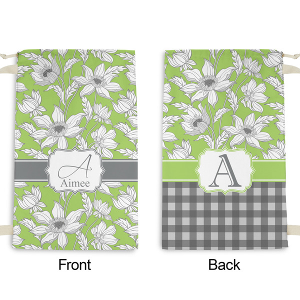 Wild Daisies Small Laundry Bag - Front & Back View