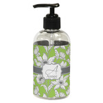 Wild Daisies Plastic Soap / Lotion Dispenser (8 oz - Small - Black) (Personalized)