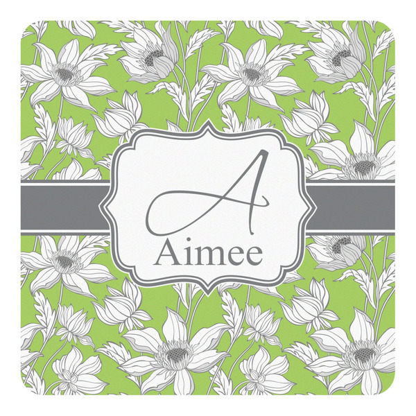 Custom Wild Daisies Square Decal - Large (Personalized)