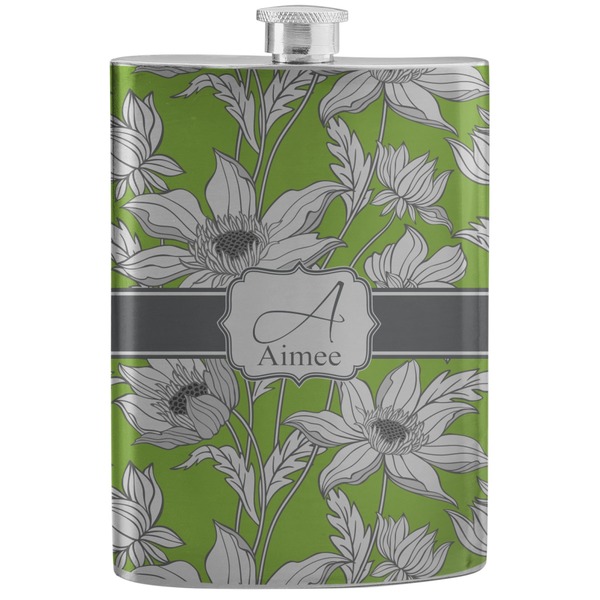 Custom Wild Daisies Stainless Steel Flask (Personalized)