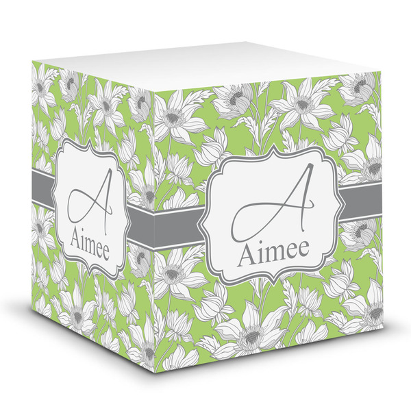 Custom Wild Daisies Sticky Note Cube (Personalized)