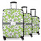 Wild Daisies 3 Piece Luggage Set - 20" Carry On, 24" Medium Checked, 28" Large Checked (Personalized)