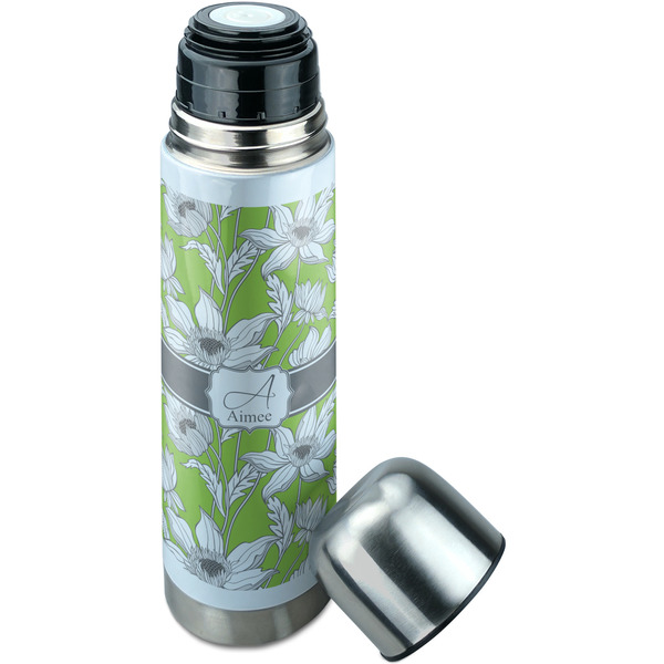 Wild Daisies Thermos - Lid Off