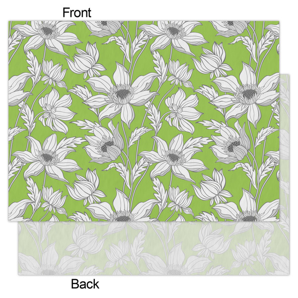 Wild Daisies Tissue Paper - Heavyweight - Large - Front & Back
