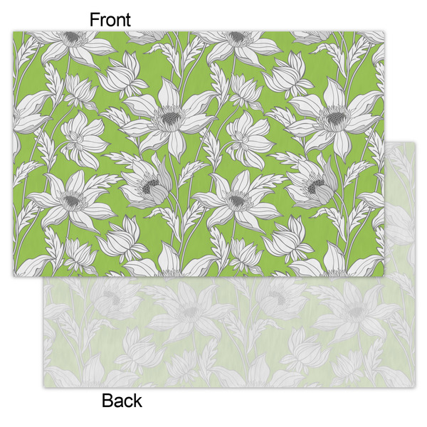 Wild Daisies Tissue Paper - Heavyweight - Small - Front & Back