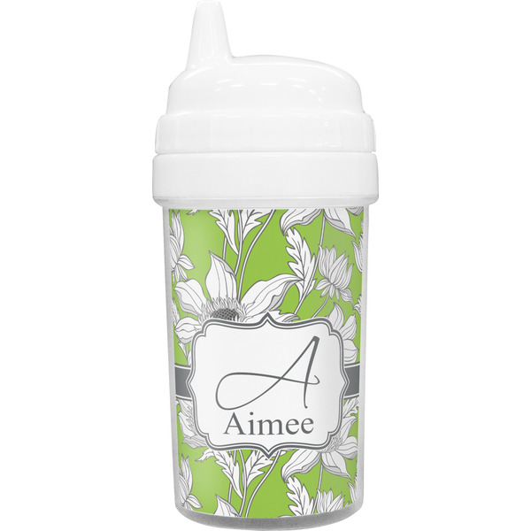 Custom Wild Daisies Toddler Sippy Cup (Personalized)